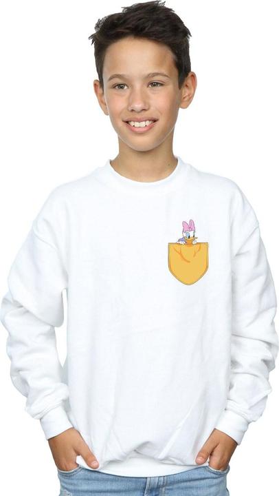 Actual product image Disney Boys Daisy Duck Faux Pocket Sweatshirt (116)