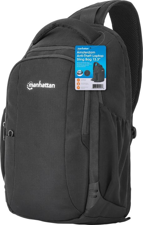 Produktbild Manhattan Amsterdam Anti-Diebstahl Laptop-Umhängetasche 13,3" (14 l)
