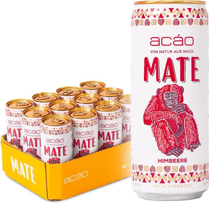 Actual product image Acáo BIO Mate Himbeere (12 x 33 cl)