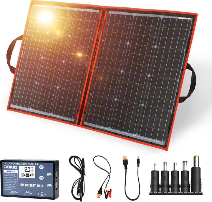 Produktbild Dokio Faltbares Solarmodul (110 W, 2.10 kg)