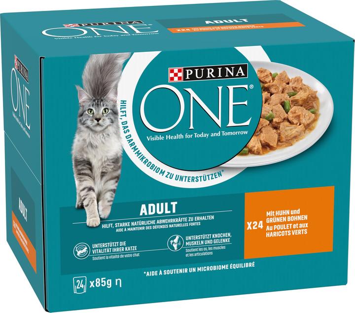 Produktbild Purina ONE Stückchen Huhn (Adult, 24 Stk., 2040 g)