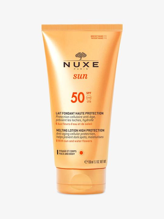 Actual product image Nuxe Lait Visage & Corps Sun Protection Factor 50 (Suntan lotion, SPF 50, 150 ml, 184 g)