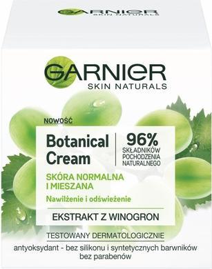 Actual product image Garnier Botanical Cream Moisturising Cream For Scores Normal Andended Extract From Grapes 50Ml (50 ml, 24h cream)