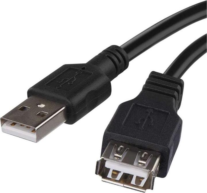Emos USB cable 2.0 A plug - A socket 2m (2 m, USB 2.0)