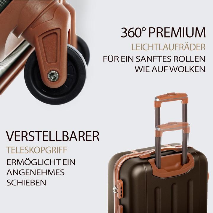 Produktbild Fergé Kofferset 3-teilig (230 l, Handgepäck (bis 50l), L (90 - 115l), XL (ab 115l))