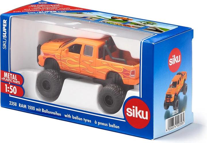 Actual product image Siku RAM 1500 with balloon tires
