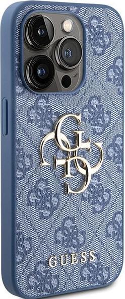 Image du produit Guess GUHCP15L4GMGBL iPhone 15 Pro 6.1" niebieski/blue hardcase 4G Big Metal Logo (Apple iPhone 15 Pro)