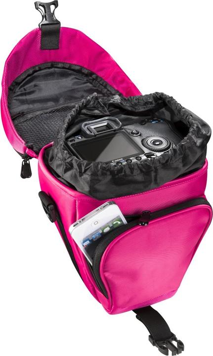 Produktbild mantona Premium Colttasche pink (Kamera Schultertasche, Kamera Bereitschaftstasche, 1 l)