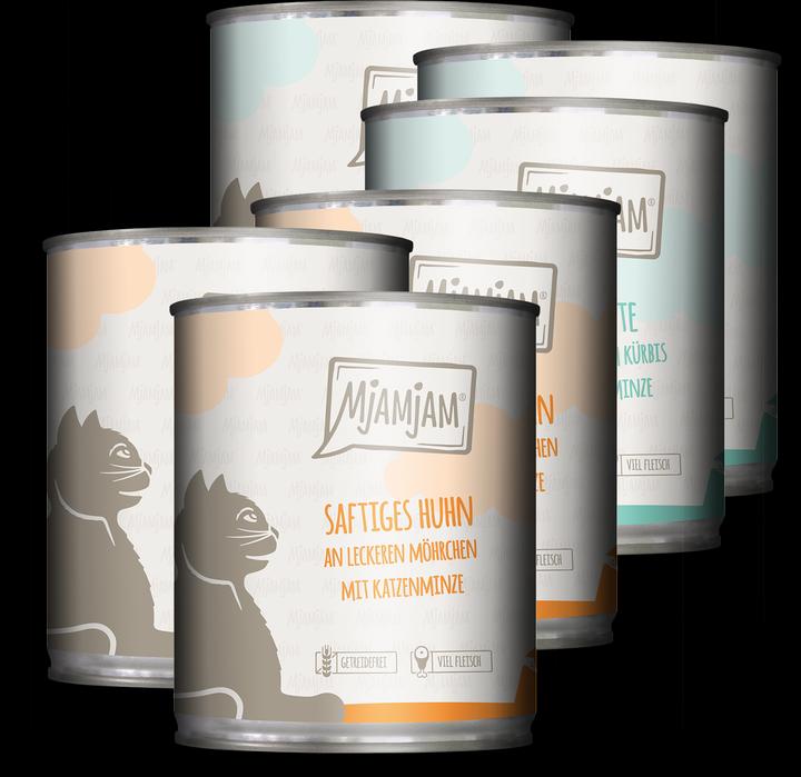 Image du produit Mjamjam Nourriture humide pour chats (Adulte, 6 pcs, 800 g)