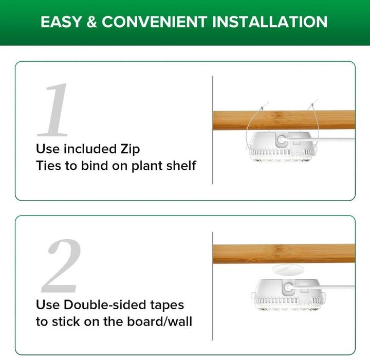 Actual product image Sansi Grow Light Dual Head (LED, 230 V)