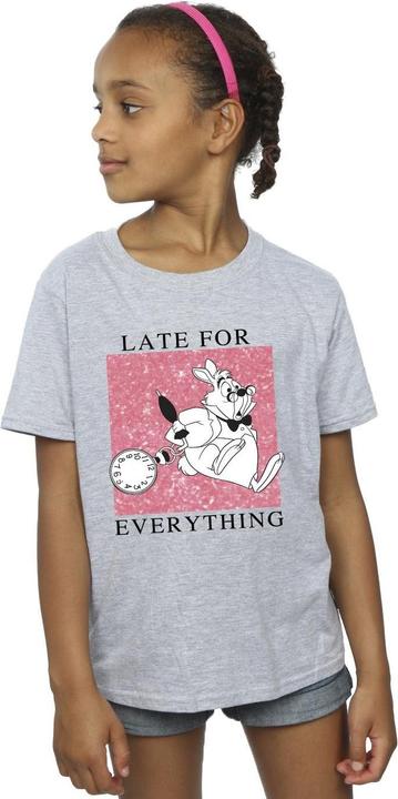 Image du produit Disney T-shirt en coton pour filles Alice au pays des merveilles - Lapin blanc (152, 158)