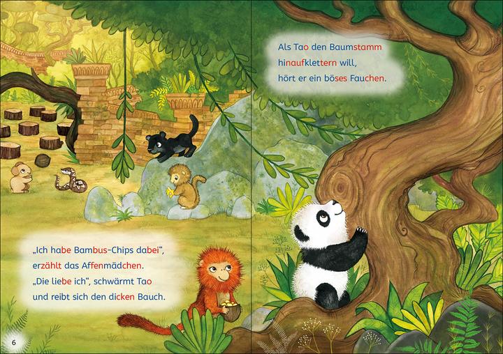 Produktbild Leselöwen Lesetraining 1. Klasse - Ein Panda in der Dschungelschule (Deutsch, Katja Richert, Leonie Daub, Stefan Lohr, Kristin Labuch, Loewe Erstlesebücher, 2022)