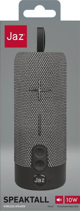 Immagine prodotto JAZ Altoparlante in tessuto True Wireless Stereo da 10W con ingresso multiplo (4 h, Batteria ricaricabile)