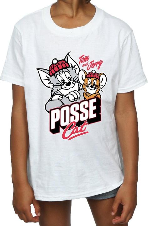 Immagine prodotto Tom & Jerry Posse Cat Maglietta Ragazze (152, 158)