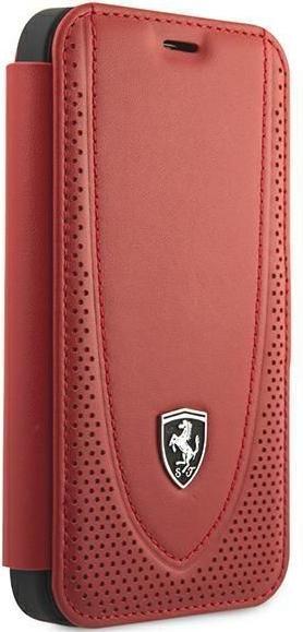 Immagine prodotto Ferrari FEOGOFLBKP12SRE iPhone 12 mini 5.4" czerwony/rosso libro Off Track Traforato (Apple iPhone 12 mini)