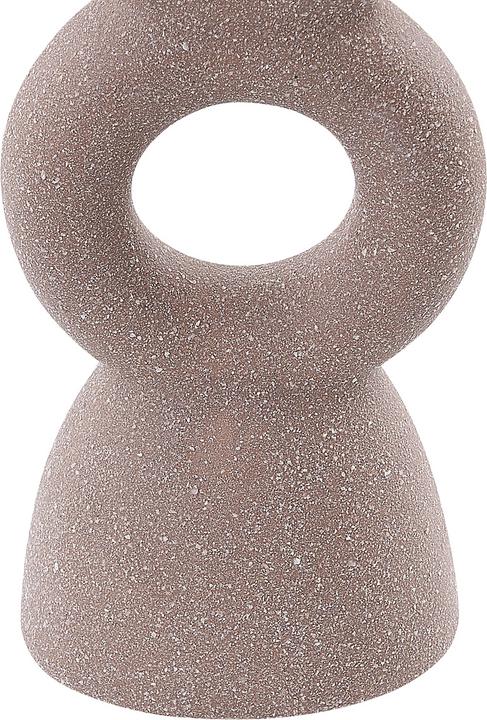 Actual product image Beliani Candlestick porcelain beige 23 cm NAOUSA