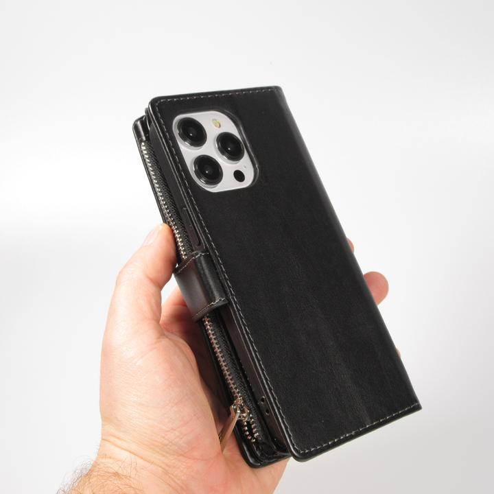 Produktbild PhoneLook Hülle Brieftaschen-Hülle luxuriös und raffiniert mit Magnet Verschluss & Münz- und Kartenfach (Apple iPhone 15 Pro Max)