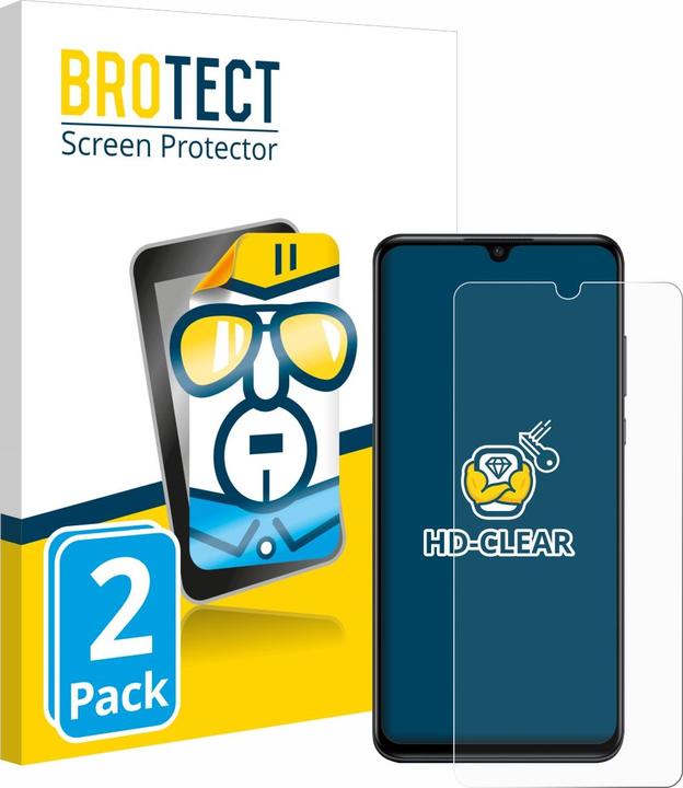 Actual product image BROTECT Screen Protector Clear (2 Piece, Huawei P30 Lite New Edition)