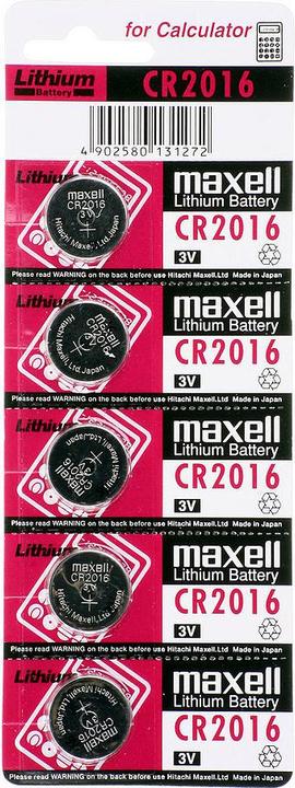 Produktbild Maxell Knopfzelle CR2016 1 Stück (1 Stk., CR2016, 90 mAh)