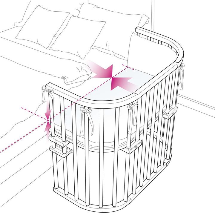 Actual product image Babybay Boxspring Extra ventilated