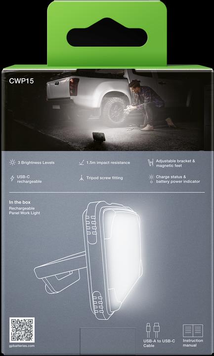 Produktbild GP Batteries Panel Light Arbeitsleuchte (1200 lm)