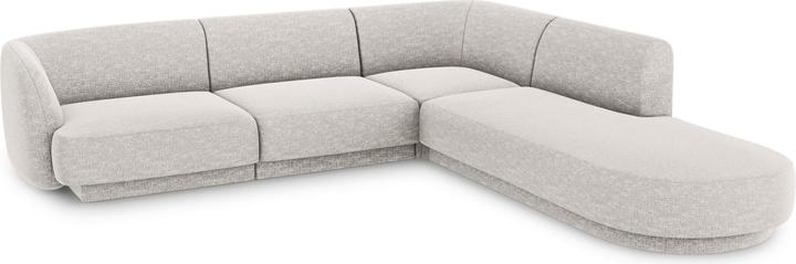 Actual product image Micadoni Right Corner Sofa, "Miley", 6 Seats, 255x248x70Made in Europe (Corner sofa)