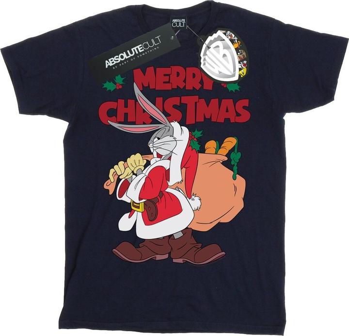 Immagine prodotto Looney Tunes Santa Bugs Bunny Maglietta Ampia Donna (L)