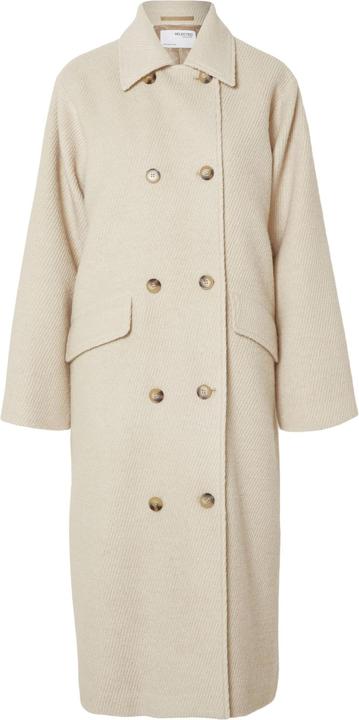 Selected Femme Zweireihiger Wollmantel (42)