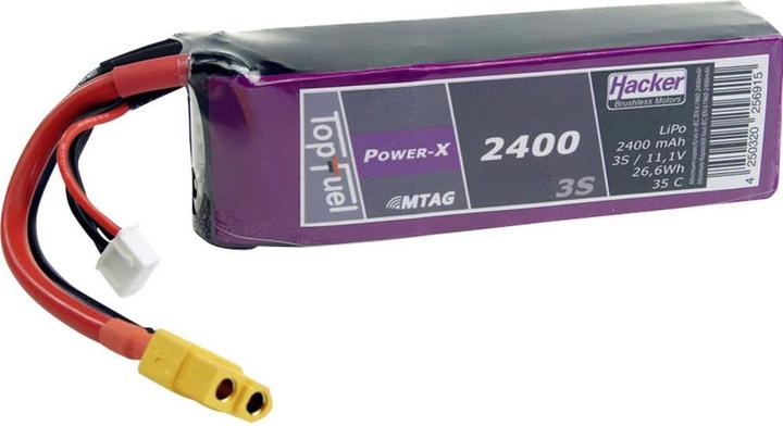 Immagine prodotto Hacker Pacchetto LiPo TF Power-X 2400-3S MTAG (11.10 V, 2400 mAh)