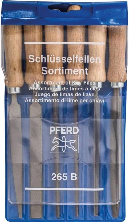 Pferd Schlüsselfeilen-Sortiment (Hieb 2, 100 mm)