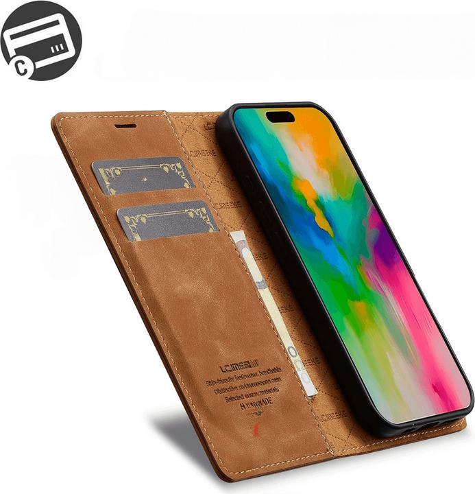 Image du produit LC.Imeeke iPhone 16 - Étui à clapet Vintage (Apple iPhone 16)