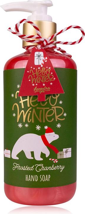 Produktbild Accentra Seifenspender mit Flüssigseife HELLO WINTER, Duft: Frosted Cranberry (Handseifenspender, 290 ml)