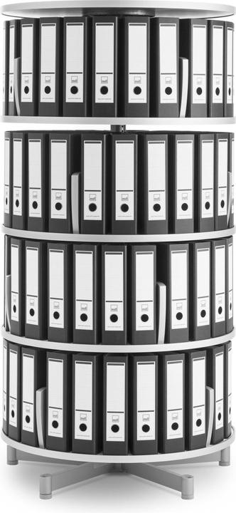 Produktbild Moll Ordnerdrehsäule Multifile 4 Etagen 96 Ordner weiss
