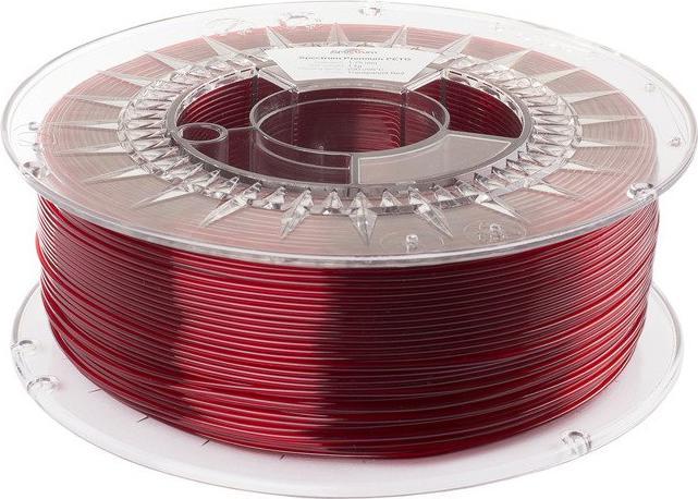 Immagine prodotto Filamento / PETG / ROSSO TRASPARENTE / 1,75 mm / 1 kg (PETG, 1.75 mm, 1000 g, Rosso)