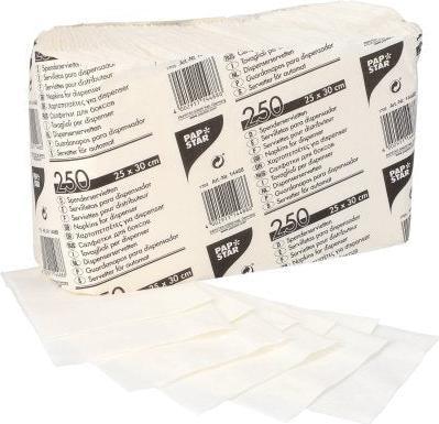 Nährwerte und Zutaten Papstar Spenderservietten (250 x, 25 x 30 cm)