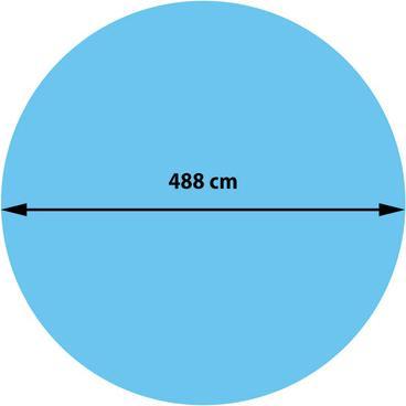 Produktbild Swisshandel24 Pool-Abdeckung Wärmeplane Abdeckplane Solarplane Solarabdeckung, Stärke: 400 µm - rund 4,88m blau