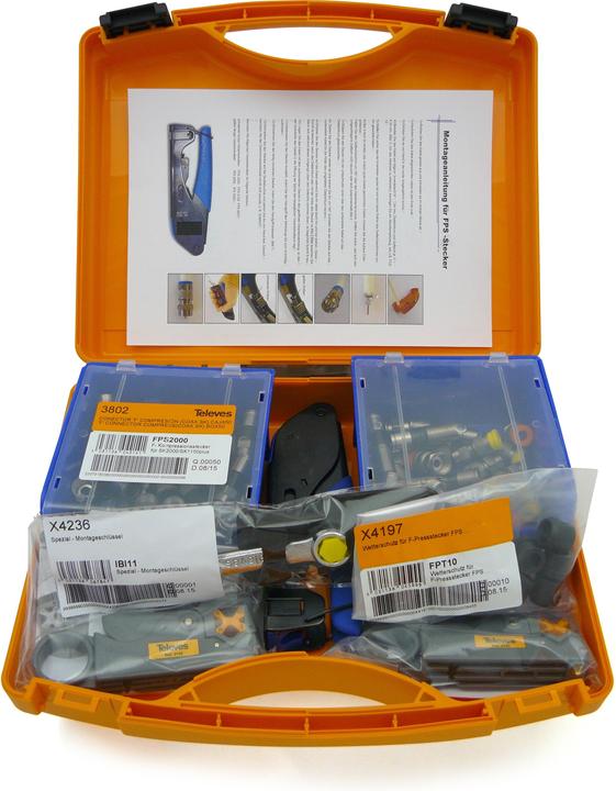 Image du produit Televes Kit de connecteurs de compression PPS6000 (Câble d'antenne)