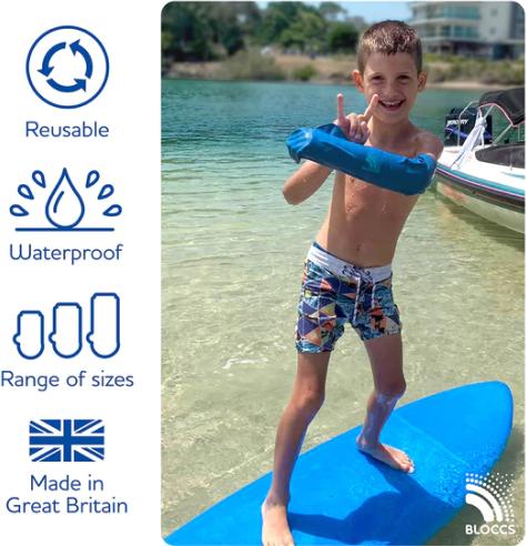 Immagine prodotto Bloccs Protezione dell'acqua del bagno e della doccia per il braccio 20-33/66cm del bambino (Toilette)