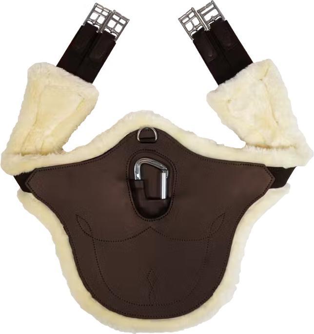 Kentucky Horsewear Anatomische Sattelgurt mit Lammfell