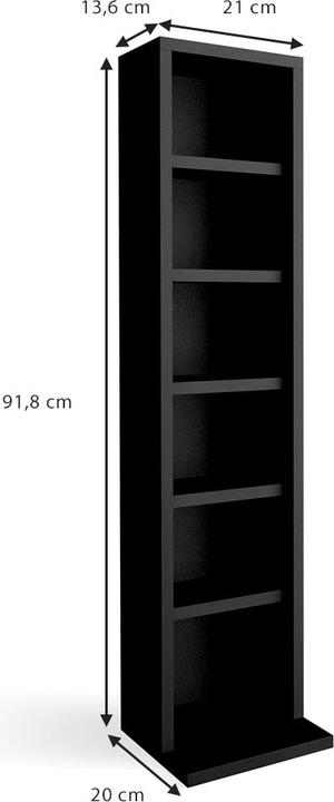 Actual product image Vicco CD-Regal (21 x 20 x 92 cm)