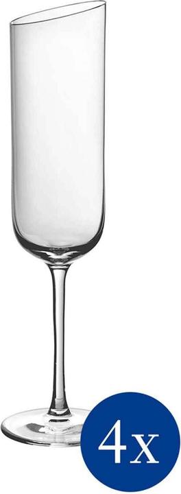 Champagne Goblet, Set of 4 NewMoon (18 cl, 4 Glasses, Champagne glasses)