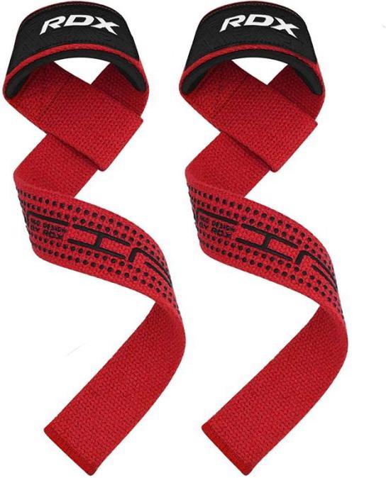 Rdx Gym Cotton Gel Strap Red Plus