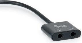 Produktbild equip Adapterkabel USB-C -> DAC- Audio St/Bu sw (0.15 m)