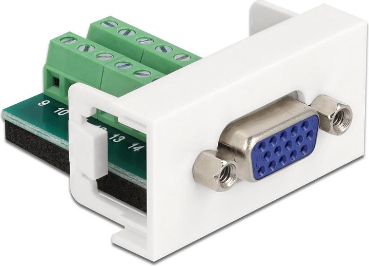 Delock Easy 45 modulo presa VGA a 16 pin morsettiera 22,5 x 45 mm (VGA, 4.30 cm)