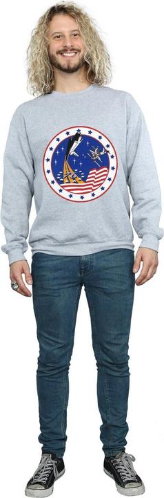 Actual product image Nasa Mens Classic Rocket 76 Sweatshirt (XL)