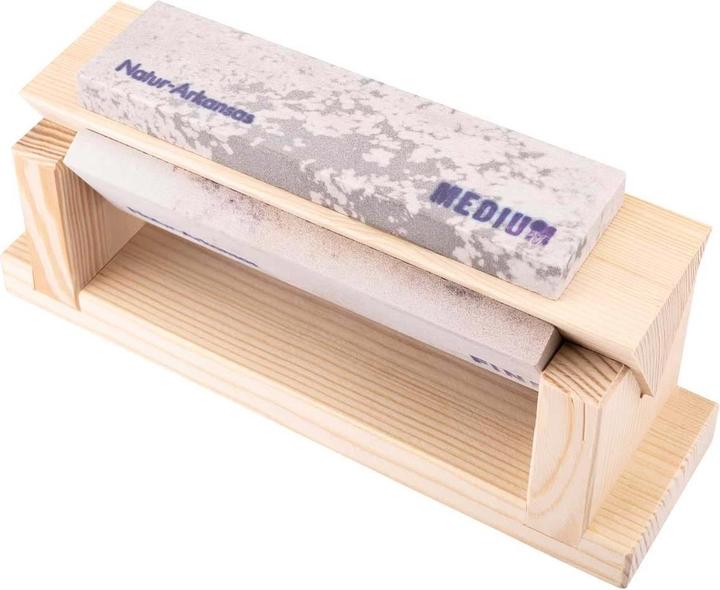 Produktbild Herbertz Holzblock mit 3 Abziehsteinen