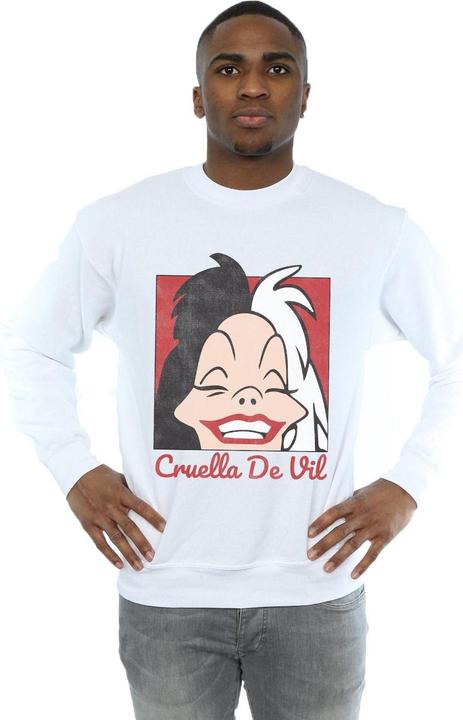 Immagine prodotto Disney Cruella De Vil Cropped Head Felpa Uomo (L)