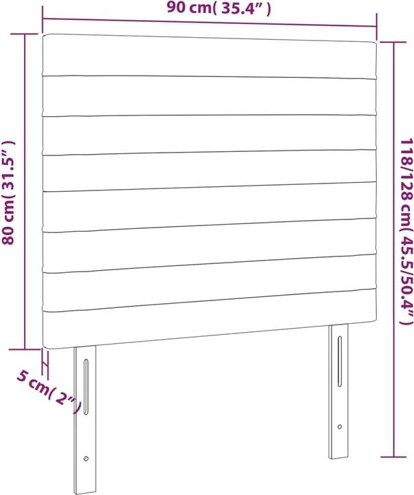 Produktbild VidaXL Erin (90 x 5 x 128 cm)