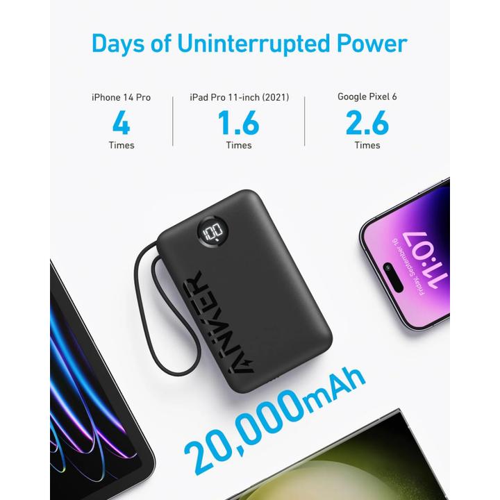 Produktbild Anker 335 PowerCore (20000 mAh, 20 W, 74 Wh)