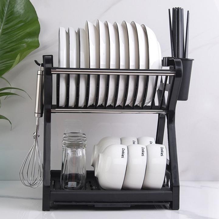 Actual product image König Design Dish drainer with drip tray Dish drainer camping kitchen 2 levels